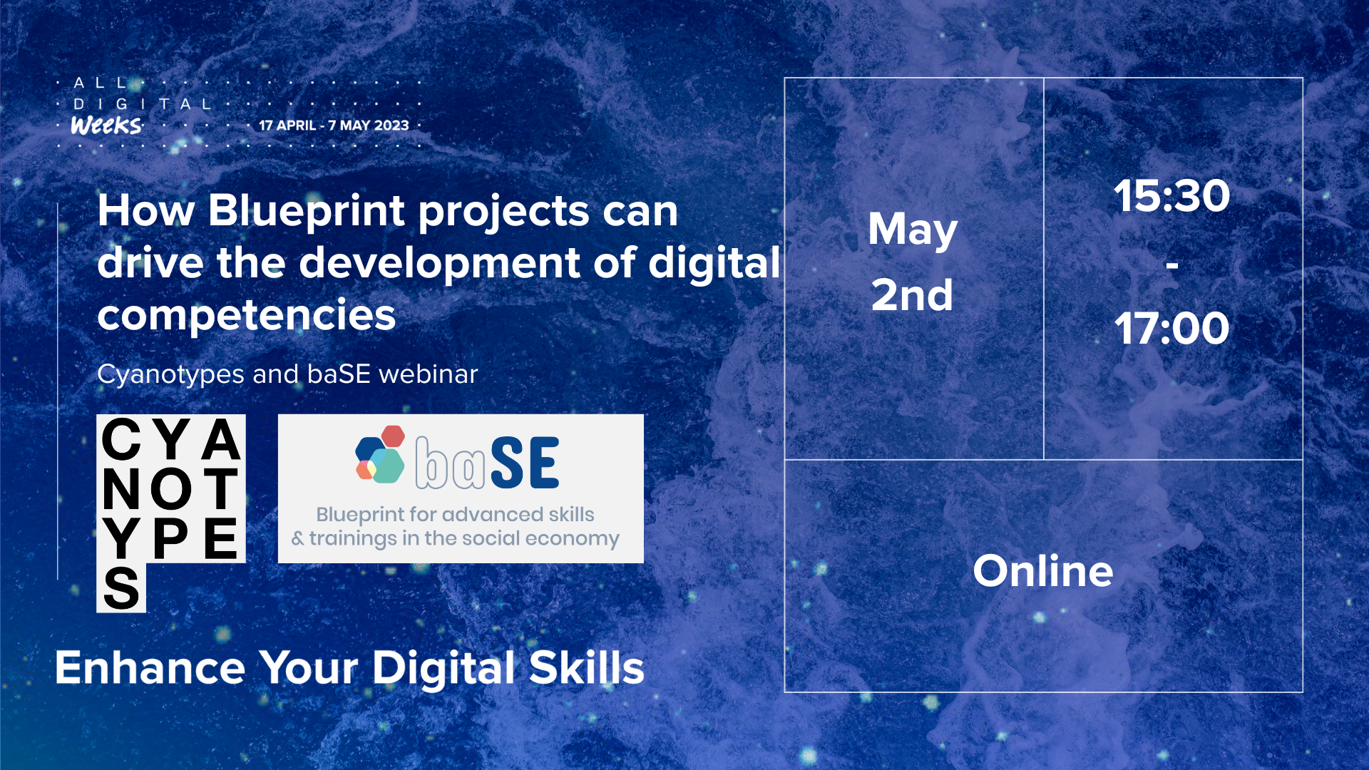Cyanotypes and baSE webinar: How Blueprint projects can drive the development of digital competencies