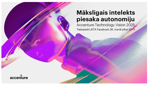 Mākslīgais intelekts piesaka autonomiju – Accenture Technology Vision 2025